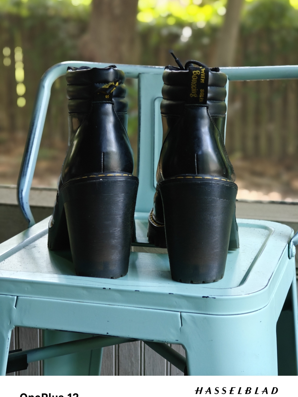 Dr. Martens Black Lug-Heel Lace-Up Ankle Boots - Picture 5 of 7